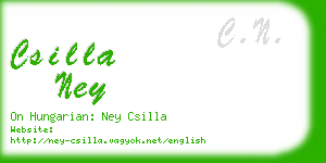 csilla ney business card